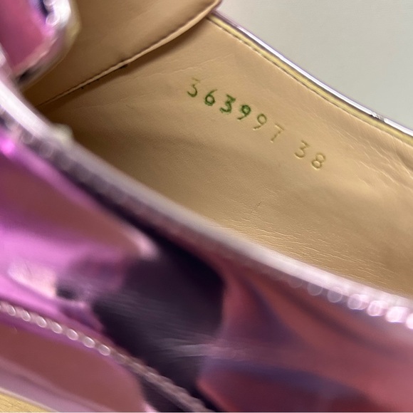 Stella McCartney Elyse Metallic Pink Platform Size 8 / 38 - Picture 11 of 15